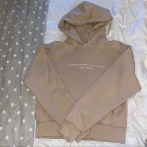 A&F tan hoodie